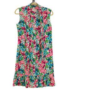 Vintage 70s Liberty Circle multicolored dress size S/M